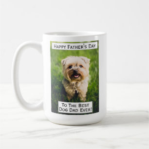 Vaderdag Dog Dad Greatest Best Ever Pet Photo Koffiemok