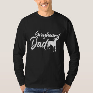 Vaderdag Dog Dad Papa Greyhound Dad T-shirt