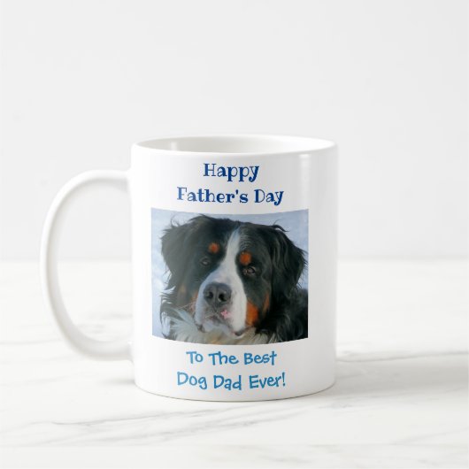 Vaderdag Dog Dad World's Best Ever Pet Photo Koffiemok (Links)