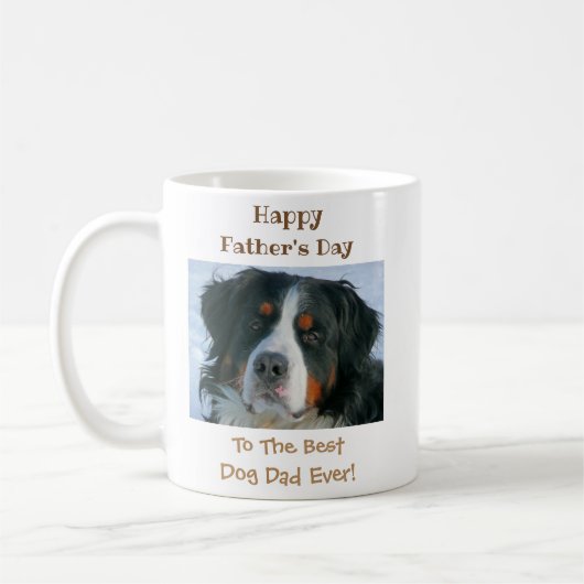 Vaderdag Dog Dad World's Best Ever Pet Photo Koffiemok (Links)