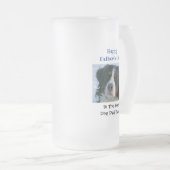 Vaderdag Dog Dad Worlds Best Ever Pet Photo Matglas Bierpul (Voorkant rechts)