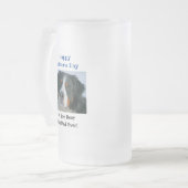 Vaderdag Dog Dad Worlds Best Ever Pet Photo Matglas Bierpul (Voorkant links)