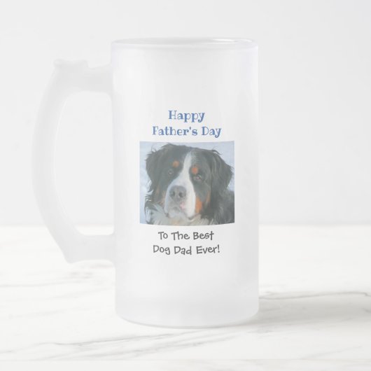 Vaderdag Dog Dad Worlds Best Ever Pet Photo Matglas Bierpul (Links)