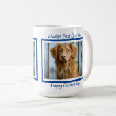 Vaderdag Dog - Pet Photo - Beste Hond Papa Koffiemok (Voorkant rechts)