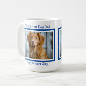 Vaderdag Dog - Pet Photo - Beste Hond Papa Koffiemok (Voorkant links)