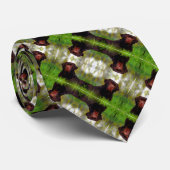Vaderdag Dog Satijn Foulard Patroon Stropdas (Opgerold)