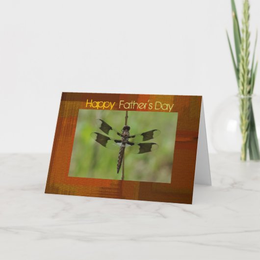 Vaderdag Dragonfly-Wenskaart Kaart (Voorkant)