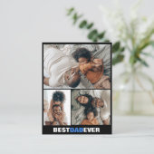 Vaderdag Drie Aangepast Briefkaart voor foto's (Staand voorkant)