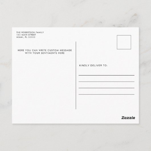 Vaderdag Drie Briefkaart voor fotocollage (Achterkant)