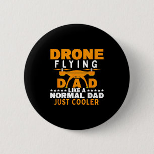 Vaderdag drone vliegende vader als een normale vad ronde button 5,7 cm