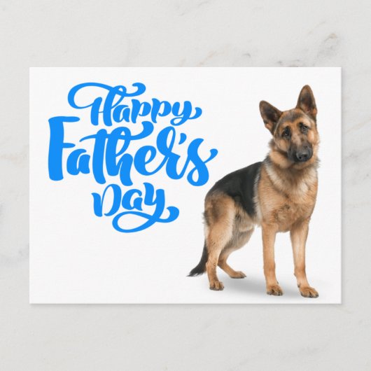 Vaderdag Duitse herder Briefkaart (Voorkant)