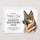 Vaderdag Duitse Herdershond Vader Feestdagenkaart (Voorkant)