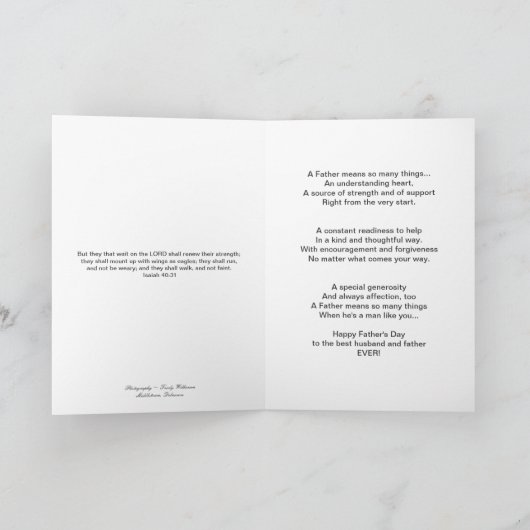 Vaderdag - Echtgenoot - Bald Eagle Kaart (Binnen)