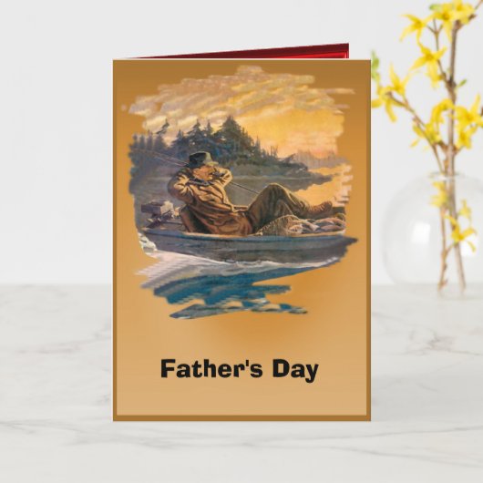 Vaderdag - Een dag vissen Kaart (Gele Bloem)