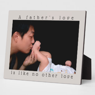 Vaderdag Een vaders liefde Persoonlijke foto Fotoplaat