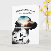Vaderdag Eenden en Labrador Retriever  Kaart (Gele Bloem)