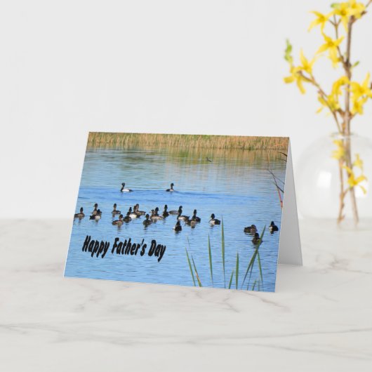 Vaderdag, Eenden in Pond Kaart (Gele Bloem)