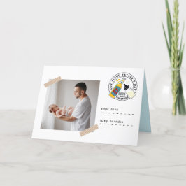 Vaderdag Eerste keer papa foto's en bericht Feestdagen Kaart