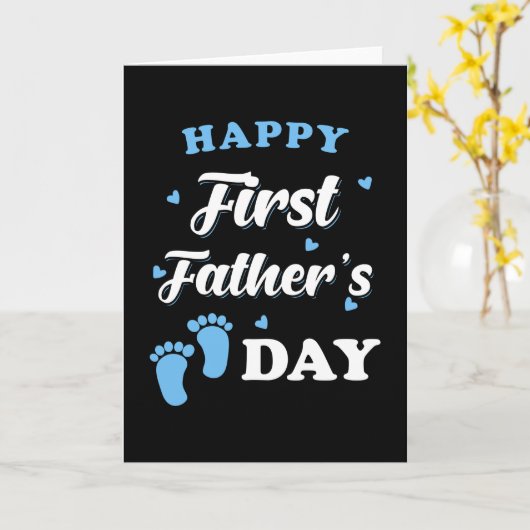 vaderdag eerste vaderdag kaart (Gele Bloem)