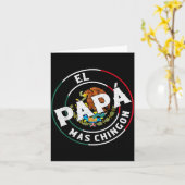 Vaderdag El Papa Mas Chingon Funny Mexicaanse Vade Kaart (Gele Bloem)