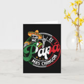 Vaderdag El Papa Mas Chingon Grappige Mexicaanse V Kaart (Gele Bloem)