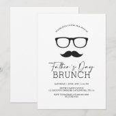 Vaderdag Elegante rustieke brunch uitnodiging (Voorkant / Achterkant)