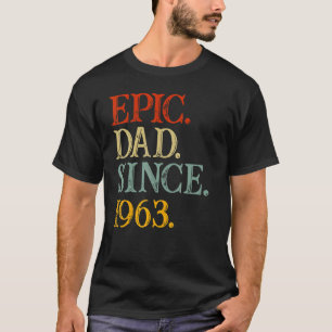Vaderdag Epic Pap Sinds 1963 Kleinkinderen Pap Gra T-shirt