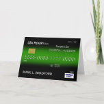 Vaderdag Essential Husband, creditcard, Green Kaart<br><div class="desc">Laat uw man zich echt essentieel voelen met deze unieke creditcard,  groet.  Pas het front aan met zijn naam.</div>