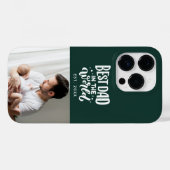 Vaderdag familie foto beste vader gepersonaliseerd Case-Mate iPhone case (Achterkant (horizontaal))