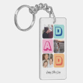 Vaderdag Familie Foto Collage Ik hou van je vader Sleutelhanger (Voorkant Links)