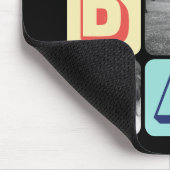 Vaderdag Familie Fotorooster Pap Afbeelding Collag Muismat (Hoek)