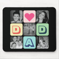 Vaderdag Familie Fotorooster Pap Afbeelding Collag