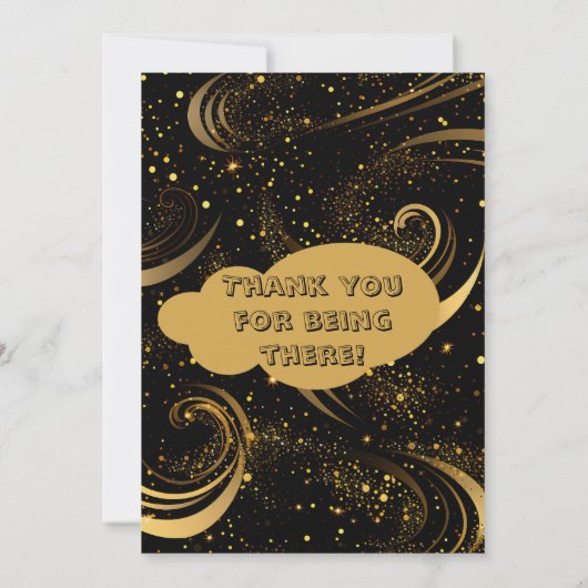 Vaderdag Family Union Gold Curls Bladwervels Kaart (Achterkant)