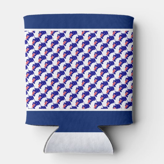 Vaderdag FANTASTIC AUSSIE DAD, gepersonaliseerd Blikjeskoeler (Achterkant)