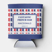 Vaderdag FANTASTIC FRENCH DAD - Gepersonaliseerd Blikjeskoeler (Voorkant)