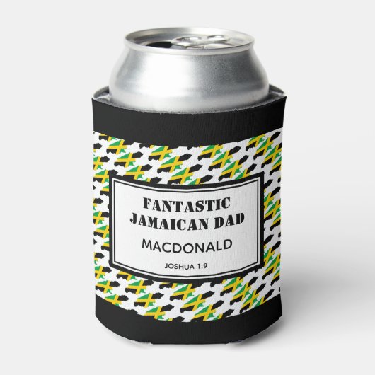 Vaderdag FANTASTIC JAMAICAN DAD Persoonlijk Blikjeskoeler (Blikje Voorkant)