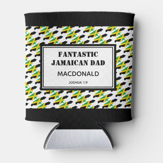 Vaderdag FANTASTIC JAMAICAN DAD Persoonlijk Blikjeskoeler (Voorkant)