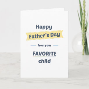 Vaderdag favoriete kind van de huisdieren papa (op kaart