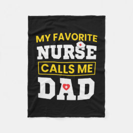 Vaderdag favoriete verpleegster belt me papa fleece deken