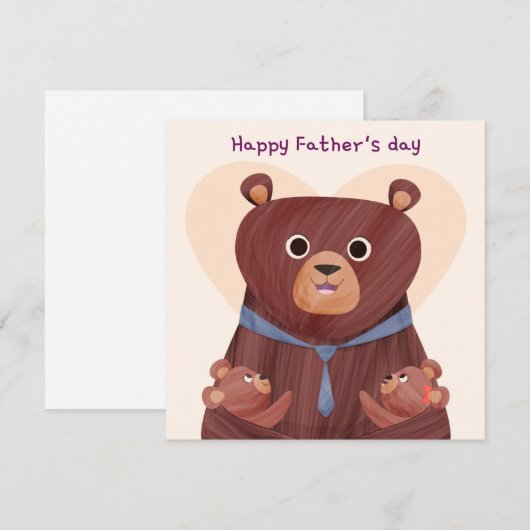 Vaderdag Feestdagenkaart (Voorkant / Achterkant)