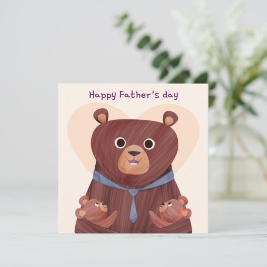 Vaderdag Feestdagenkaart (Staand voorkant)