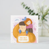Vaderdag Feestdagenkaart (Staand voorkant)