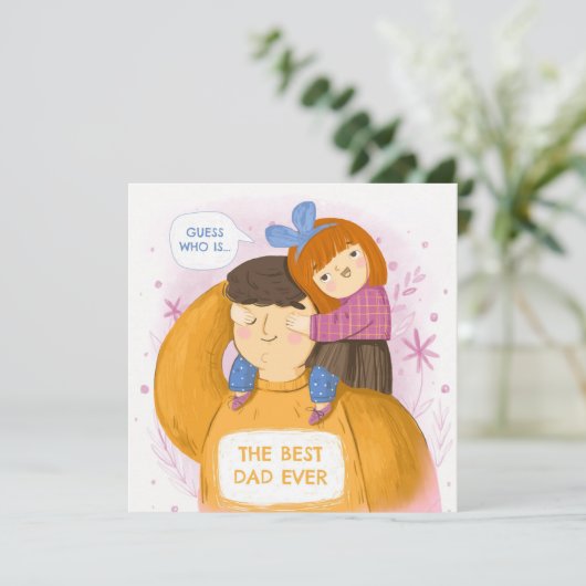 Vaderdag Feestdagenkaart (Staand voorkant)