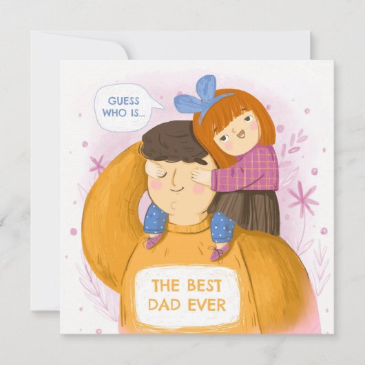 Vaderdag Feestdagenkaart (Voorkant)