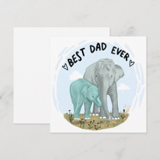 Vaderdag Feestdagenkaart (Voorkant / Achterkant)