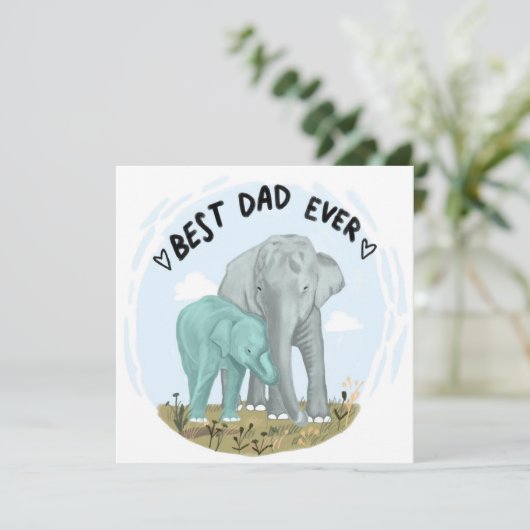 Vaderdag Feestdagenkaart (Staand voorkant)