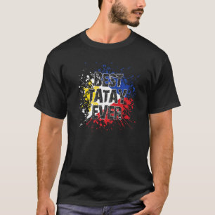 Vaderdag Filipino Dad Filippijnen Flag Best Ta T-shirt