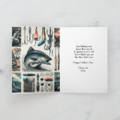 Vaderdag Fisherman Greeting Kaart (Binnen)