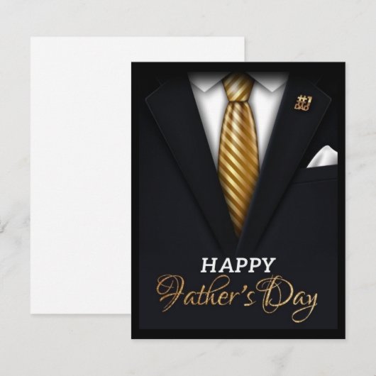 Vaderdag Flat Note-Kaart Notitiekaartje (Voorkant / Achterkant)