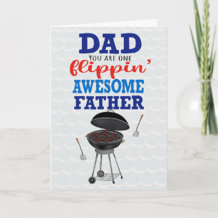 Vaderdag Flippen Leuke Vader Grill Kaart